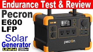 Pecron E600 LFP: How does it perform? 1200w LiFePo4 Portable Power Station Solar Generator #Review