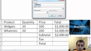 Word 2010-2007 Auto Update formulas in a table