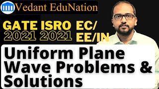 Uniform plane wave | Important problem in Electromagnetic theory (GATE 2022)