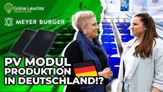 Photovoltaik Produktion in Deutschland? | Grüne Leuchte GmbH zu Besuch bei Meyer Burger Technology