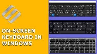 How to Enable or Disable the On-Screen Keyboard in Windows 10, 8 or 7 ⌨️️