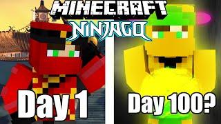 I Attempt to Survive 100 Days in Minecraft Ninjago… Here’s What Happened!!!