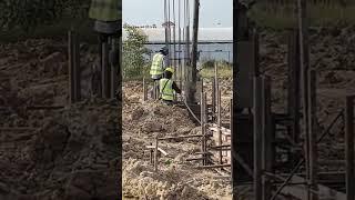 宿舍楼承台浇筑 Dormitory building cap pouring