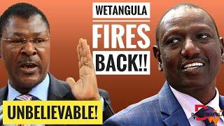 DRAMA AS WETANGULA TELLS PRESIDENT RUTO HE'LL BE SWEPT BY THE TIDE!