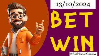 Daily Betting Tips Today | Bet Master General Daily Picks 13/10/2024