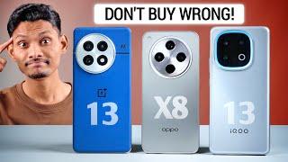 IQOO 13 vs OPPO Find X8 vs OnePlus 13 - BIG PERFORMANCE PROBLEM! 