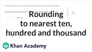 Rounding to nearest ten, hundred and thousand