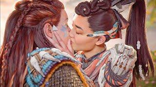 Aloy and Seyka Kiss Scene - Horizon Forbidden West: Burning Shores