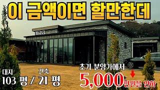 산과 바다를 즐기는 세컨하우스  주말별장 21평 미친 대파격 할인 5천만원 딱 2채 최고급자재 전원주택  욕심나는 집이네요