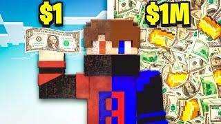 Turning $ 1 into $ 1,000,000 in this Minecraft SMP!