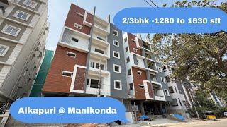 16-Brand New 1630 SFT 3Bhk Flat for Sale in Manikonda | Ready to Move in Hyderabad | 8553447777