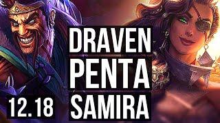 DRAVEN & Maokai vs SAMIRA & Leona (ADC) | Penta, 66% winrate, Legendary, 21/4/9 | KR Master | 12.18