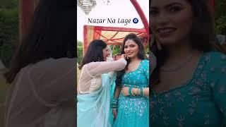 Putting Nazar ka Kaala Teeka On My Sister | Engagement Day | The Moi Blog #shorts