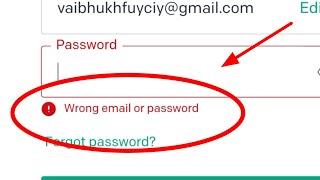 Chat GPT Fix Wrong email or password Problem Solve in Open AI || Recover Account & Forgot Password