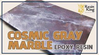 Cosmic Gray Marble Epoxy Resin - Resin King