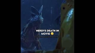Nerdys death in movie  VS Novel ️ #jurassicpark #jurassicworld #jurassuc #edit #shorts