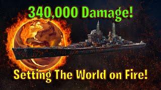 This Match Was So Insane I Didn't Know I Did 340,000 Damage In World of Warships Legends!