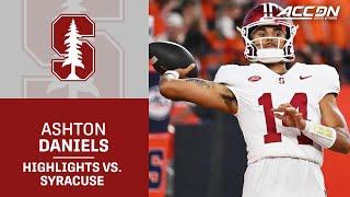 Stanford QB Ashton Daniels Highlights vs. Stanford