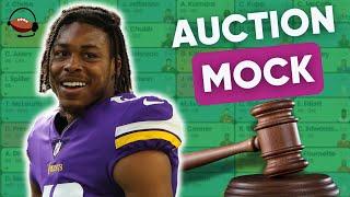 Fantasy Football 1QB Auction Mock Draft (Live)