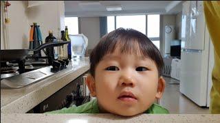 Mommy, I can't wait to eat the cake!!/talkative baby/Korean baby/cute baby