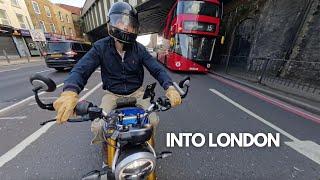 Into London on the Triumph Speed 400