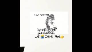 hyunjin self portrait vs felix's#hyunlix #felix #hyunjin #portrait #straykids #skz #edit