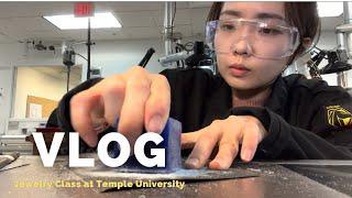 Exchange Student  Vlog｜Tyler School of Art‍, Jewelry Class,  I made my own ring 