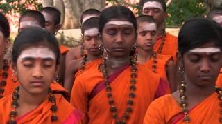 Gurukul kids doing Meditation in Temple