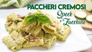 PACCHERI CREMOSI SPECK E ZUCCHINE Ricetta Facile (*video rieditato) - Fatto in Casa da Benedetta