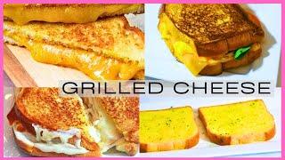 How To Make: Easy Grilled Cheese Sandwich | In a pan 4 WAYS