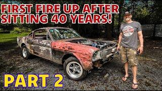 ABANDONED '65 Mustang Fastback RUNNING after 40 years! Part 2: Back on the Road!