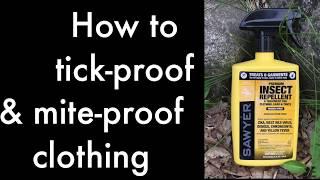 How to tick-proof clothes with permethrin spray