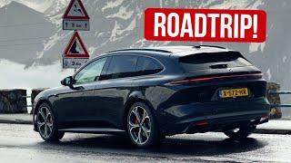 Eindvideo Nio ET5 Touring: roadtrip naar top van de Stelviopas