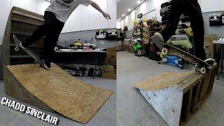 Homemade Quarter Pipe Skate Sesh - Chadd Sinclair