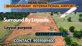 Very Close to Bhogapuram International Airport  | Agricultural Land For sale | Extent 3 Acres