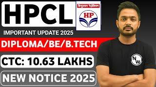 HPCL JE Level New Update 2025 | Freshers | CTC: 10.63 LAKHS | Govt Jobs 2025 | Goverment Jobs 2025