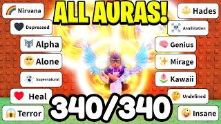 HOW TO GET ALL 340 AURAS IN Roblox AURA CRAFT! (ALL RECIPES)