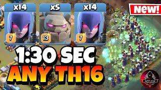 Epic Strategy! TH16 Zap Quake Witch is the Easiest TH16 Attack Strategy in Clash of Clans