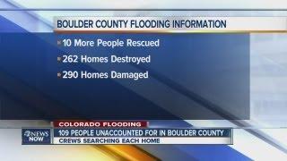 Boulder County flooding damage