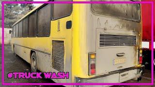 FILTHY BUS!! how can you wash it?? #truckwash #satisfying