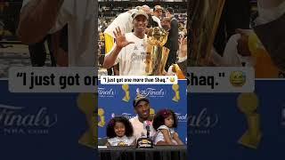 Kobe Bryant with another classic soundbite means I just got one more than Shaq #shorts