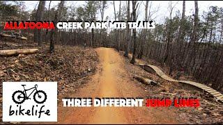 Riding Allatoona Creek Park Mountain Biking Trails - Northern Georgia MTB - They Have Jump Lines!