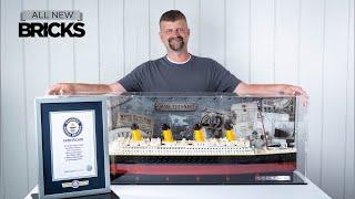 Lego Icons 10294 Titanic Guinness World Record with Wicked Brick Display Case