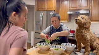 姐姐回家 醉排骨鱼汤粉 皮皮真懂得交流 没拍下来都不信【Garden Time 田园生活分享】2023 12