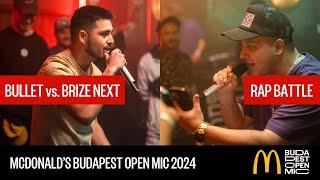 BULLET vs. BRIZE NEXT – RAP BATTLE // McDonald's Budapest Open Mic HipHop Talents