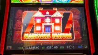 Mansion feature! Huff n more puff! $250 per bet! $5 denom!!