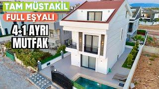 Didim Villalar Bölgesinde 242 m2 Arsa İçerisinde Tam Müstakil 4+1 Ayrı Mutfak Full Eşyalı Villa /139