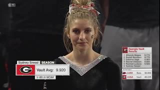 Sydney Snead Vault 2019 Georgia vs Arkansas 9 950