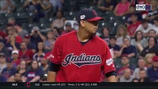 Carlos Carrasco makes his return to Progressive Field after leukemia diagnosis