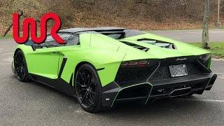 Donuts in DoctaM3's 2014 Lamborghini Aventador LP720-4 50º Anniversario!